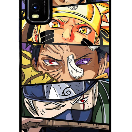 Naruto Character Vivo Y20/Y20i Glass Case Back Cover by Casekaro
