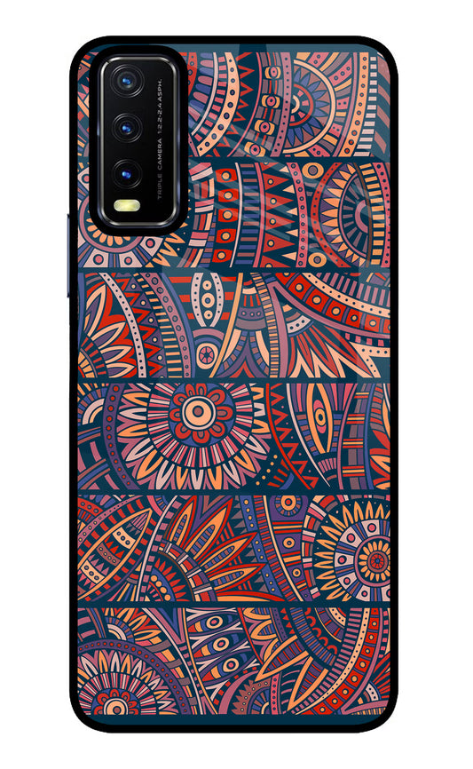 African Culture Design Vivo Y20/Y20i Glass Case