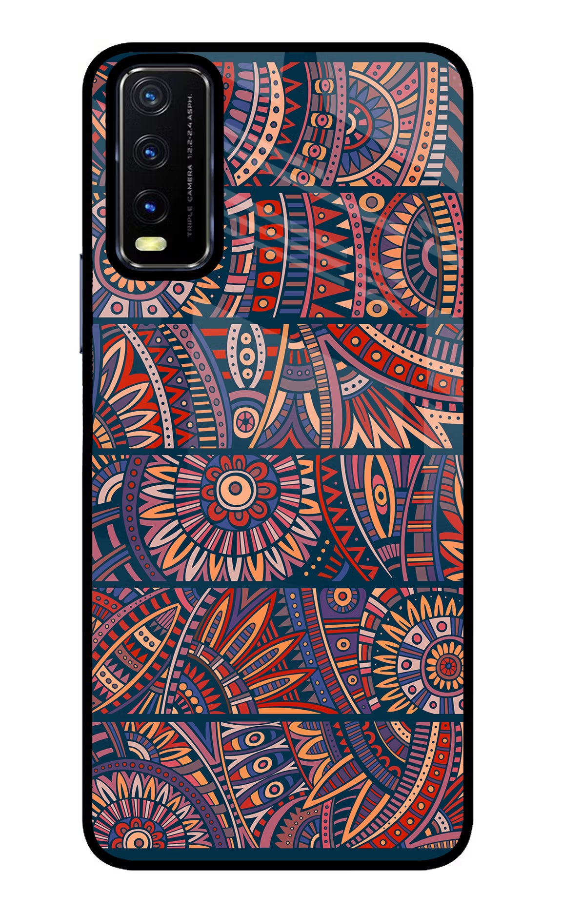 African Culture Design Vivo Y20/Y20i Glass Case Back Cover by Casekaro