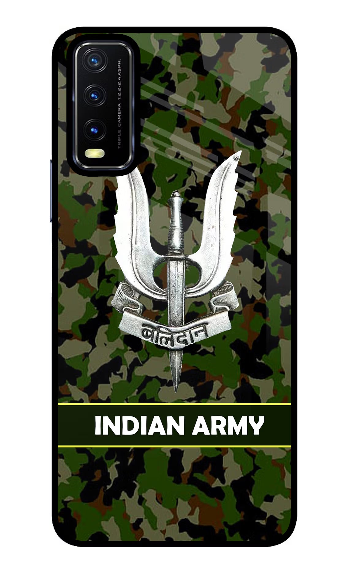 Balidan Indian Logo Vivo Y20/Y20i Glass Case Back Cover by Casekaro