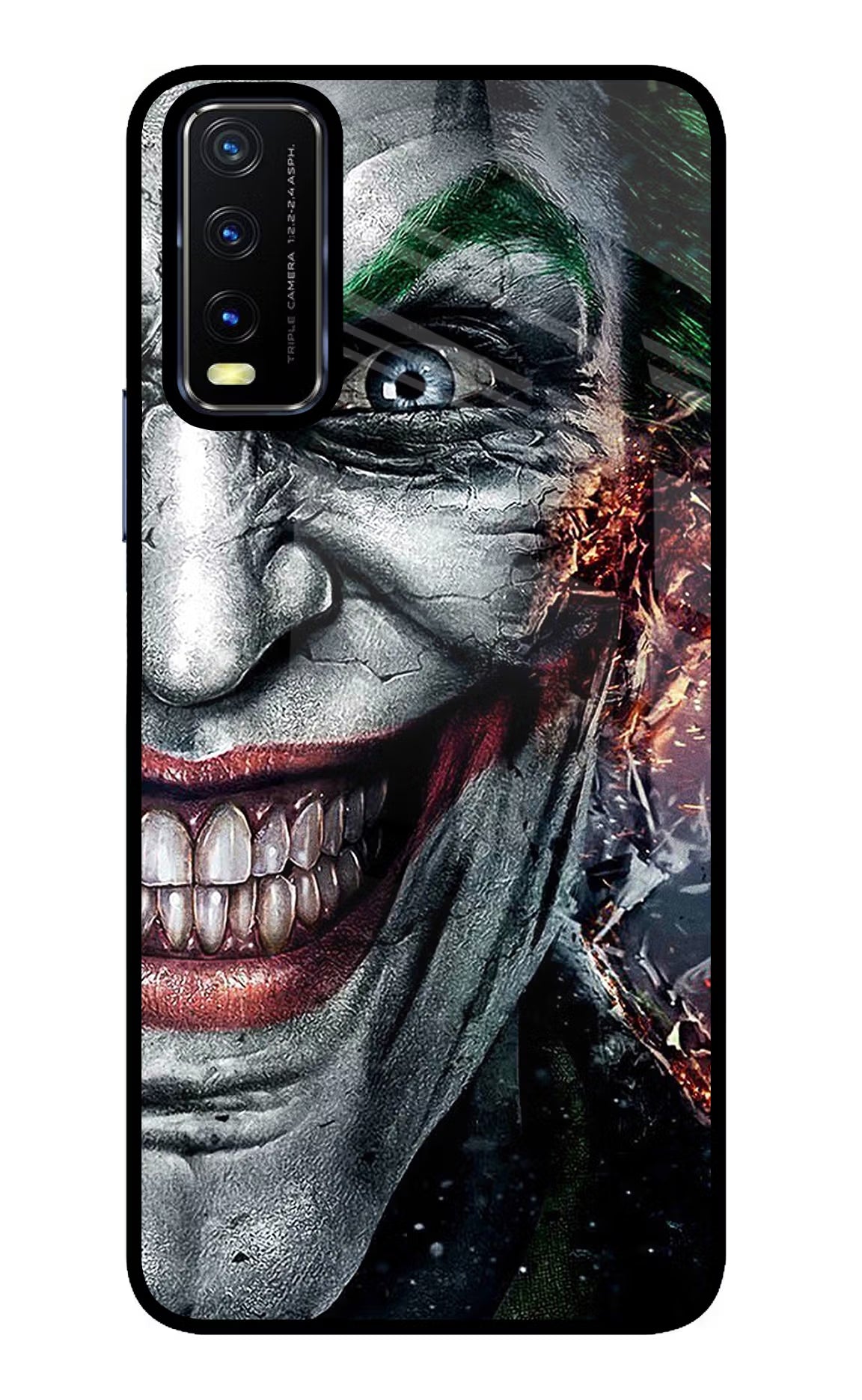 Joker Cam Vivo Y20/Y20i Glass Case Back Cover by Casekaro