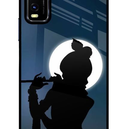 Shri Krishna Silhouette Vivo Y20/Y20i Glass Case