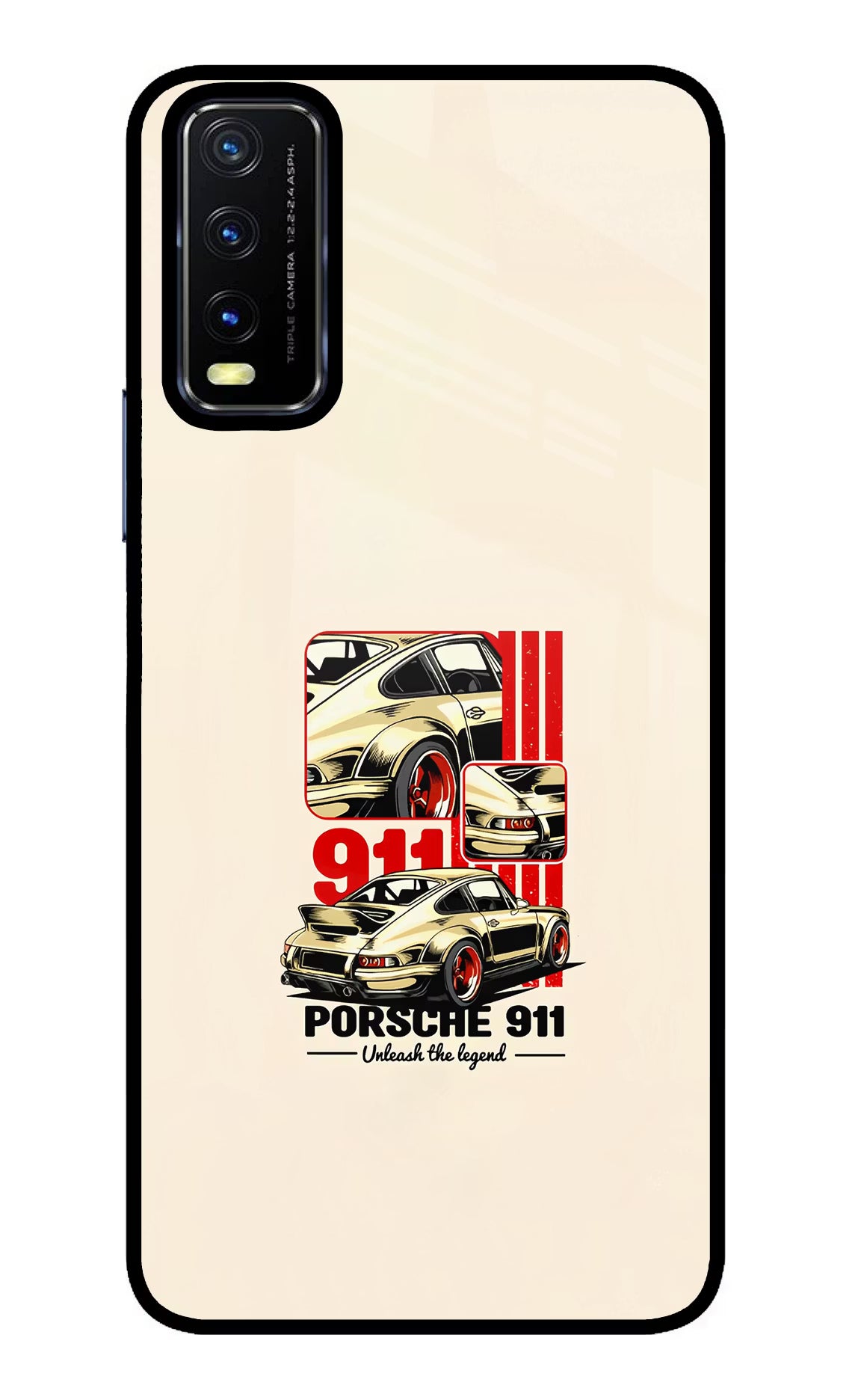 Classic Porsche 911 Vivo Y20/Y20i Glass Case
