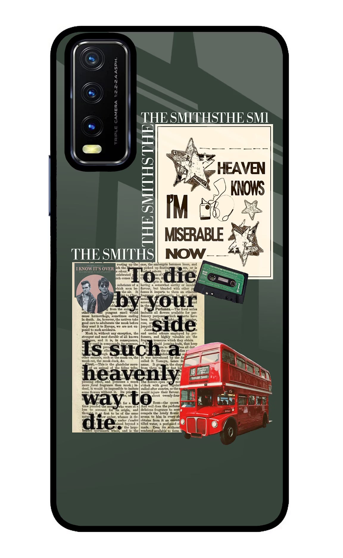 The Smiths Vivo Y20/Y20i Glass Case Back Cover by Casekaro