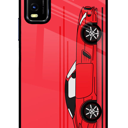 Red Velocity Vivo Y20/Y20i Glass Case