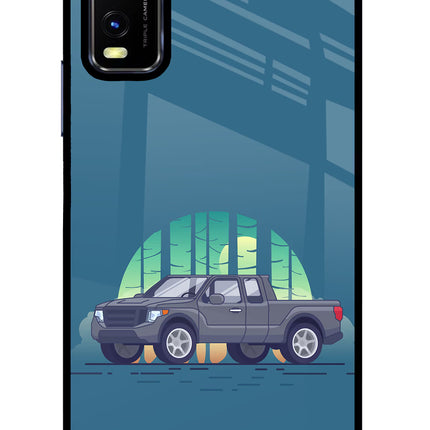 Retro Garage Vibe Vivo Y20/Y20i Glass Case