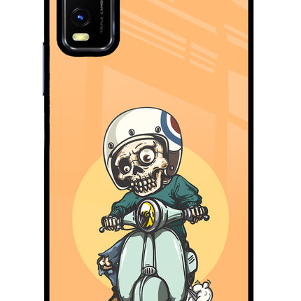 Undead Biker Vivo Y20/Y20i Glass Case