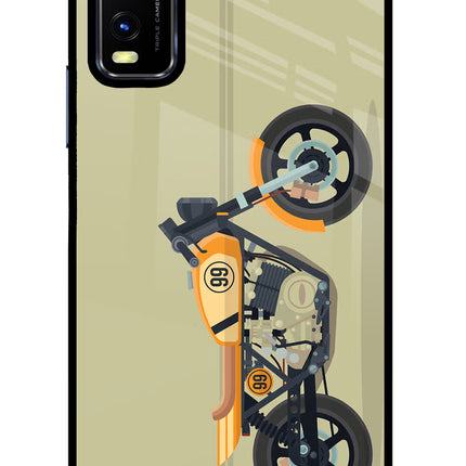 Vertical Speedster Vivo Y20/Y20i Glass Case