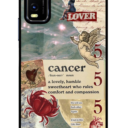 Cancer Zodiac Vivo Y20/Y20i Glass Case