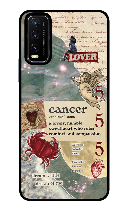 Cancer Zodiac Vivo Y20/Y20i Glass Case