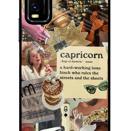 Capricorn Zodiac Vivo Y20/Y20i Glass Case