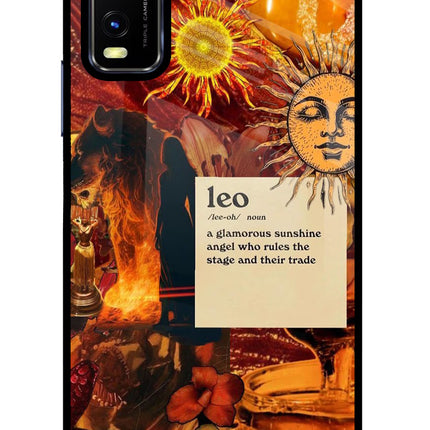 Leo Zodiac Vivo Y20/Y20i Glass Case