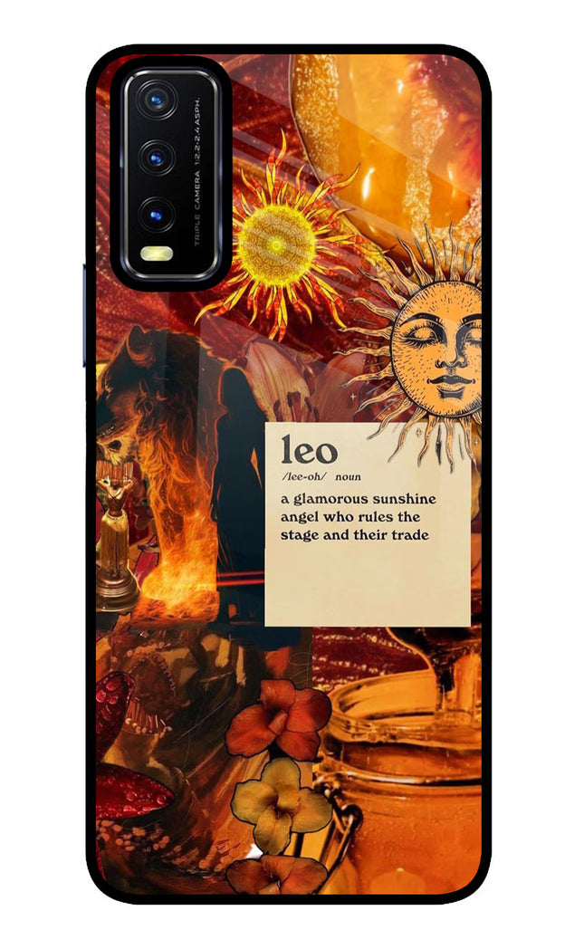 Leo Zodiac Vivo Y20/Y20i Glass Case
