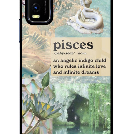 Pisces Zodiac Vivo Y20/Y20i Glass Case