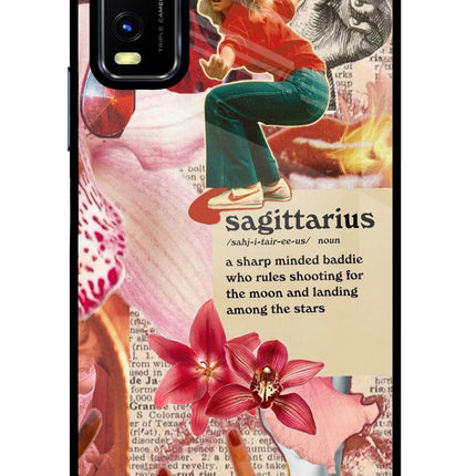 Sagittarius Zodiac Vivo Y20/Y20i Glass Case