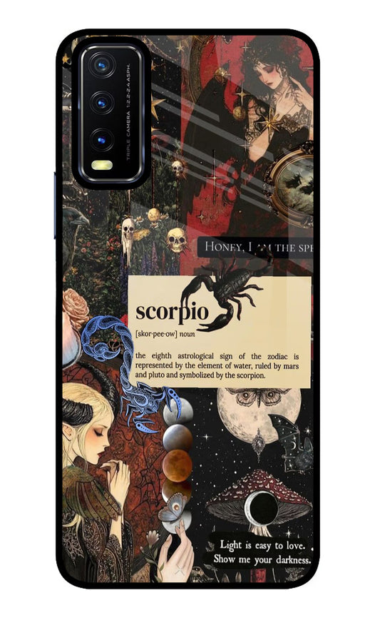 Scorpio Zodiac Vivo Y20/Y20i Glass Case