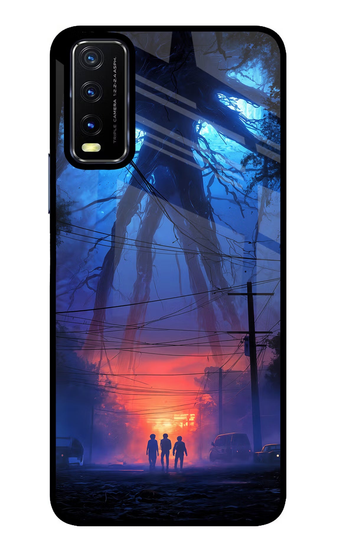Ordinary Things Shadow Vivo Y20/Y20i Glass Case Back Cover by Casekaro