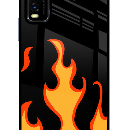 Fired Up – Black Vivo Y20/Y20i Glass Case