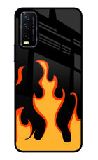 Fired Up – Black Vivo Y20/Y20i Glass Case
