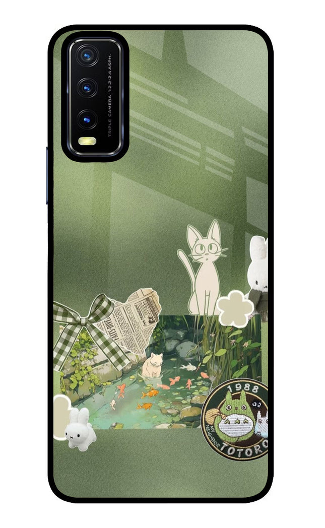 Aesthetic anime Vivo Y20/Y20i Glass Case