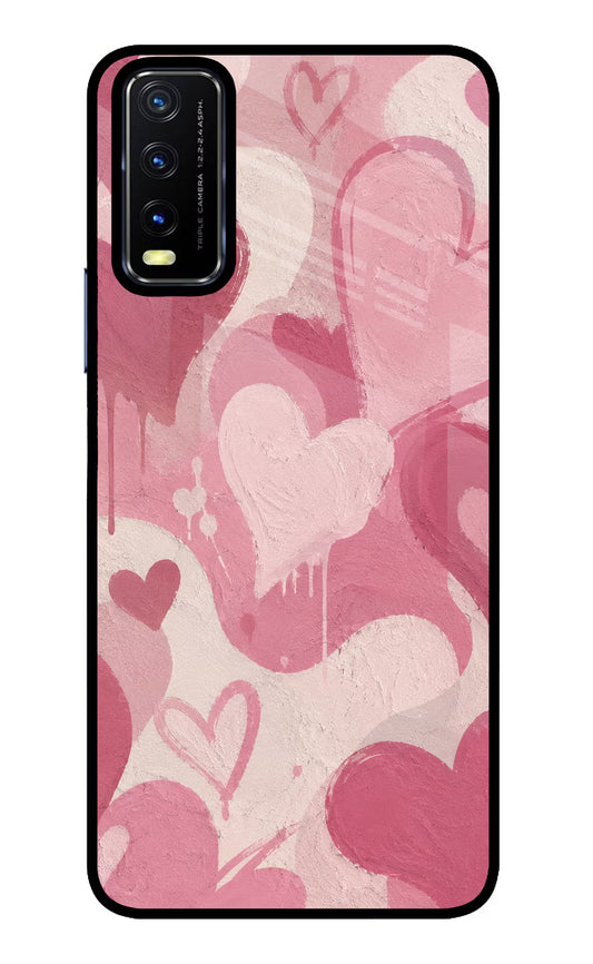 Hearty case Vivo Y20/Y20i Glass Case