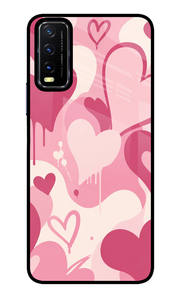 Hearty case Vivo Y20/Y20i Glass Case