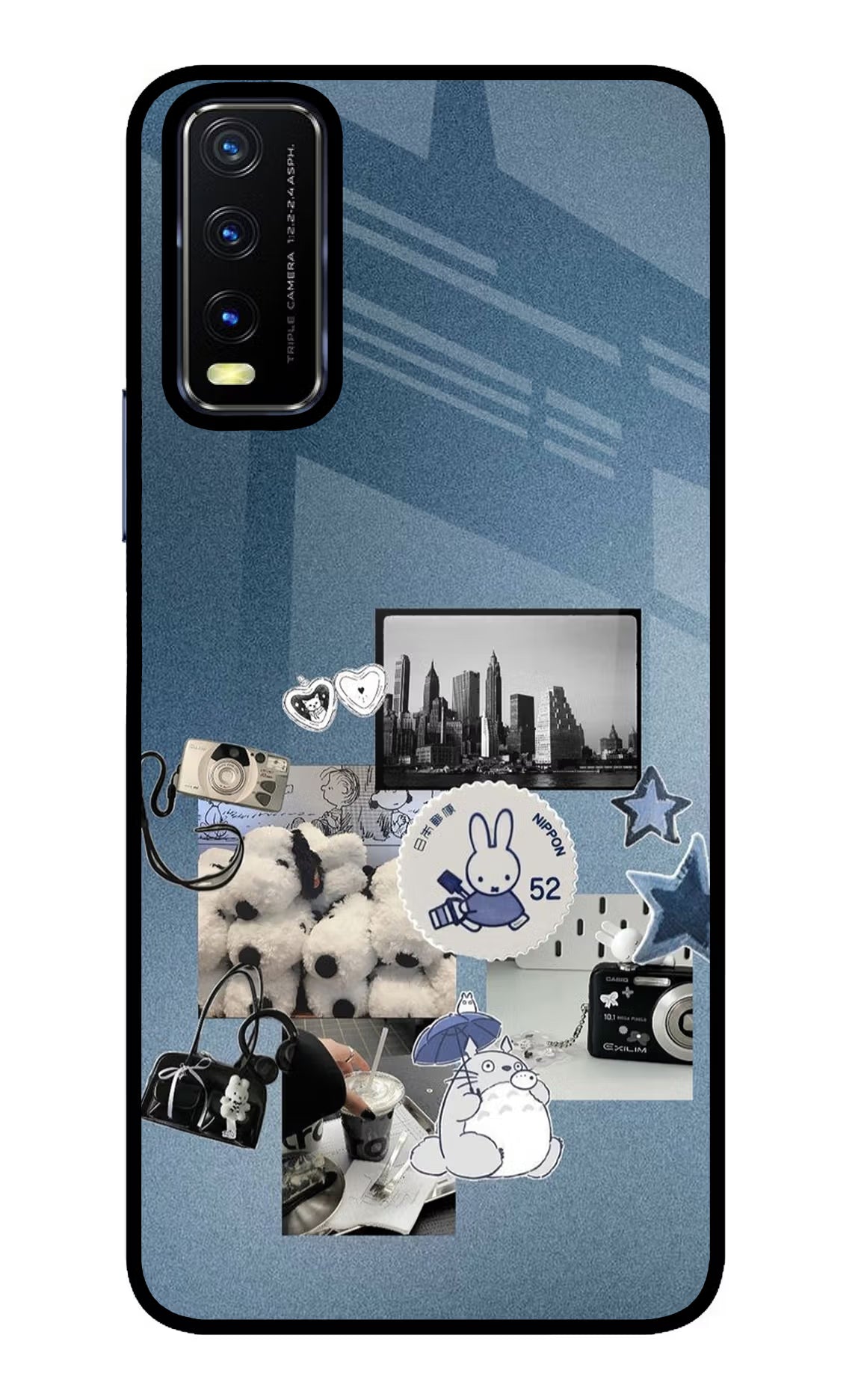 Miffy Vivo Y20/Y20i Glass Case Back Cover by Casekaro