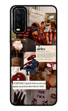 Zodiac Aries Vivo Y20/Y20i Glass Case