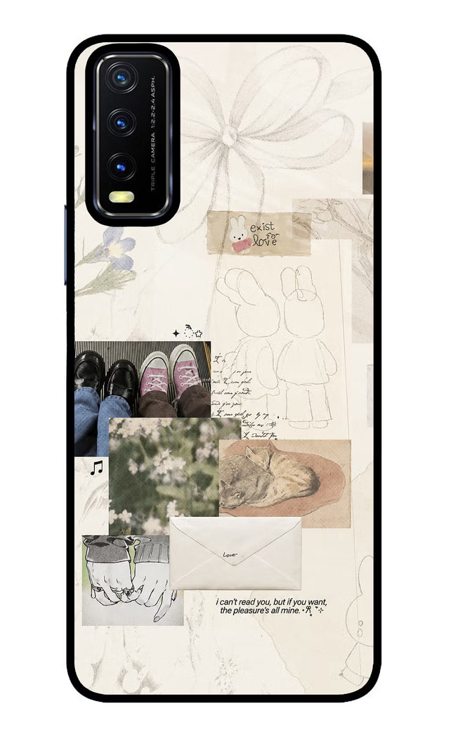 Soft Aesthetic Vivo Y20/Y20i Glass Case