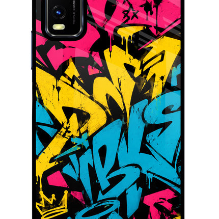 Graffiti Vibe Vivo Y20/Y20i Glass Case