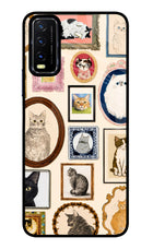 Mirror Cats Vivo Y20/Y20i Glass Case