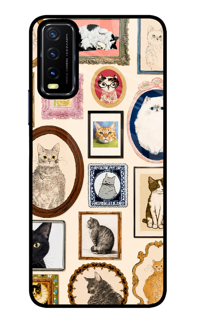 Mirror Cats Vivo Y20/Y20i Glass Case