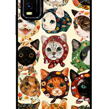 Cool Cat Vivo Y20/Y20i Glass Case