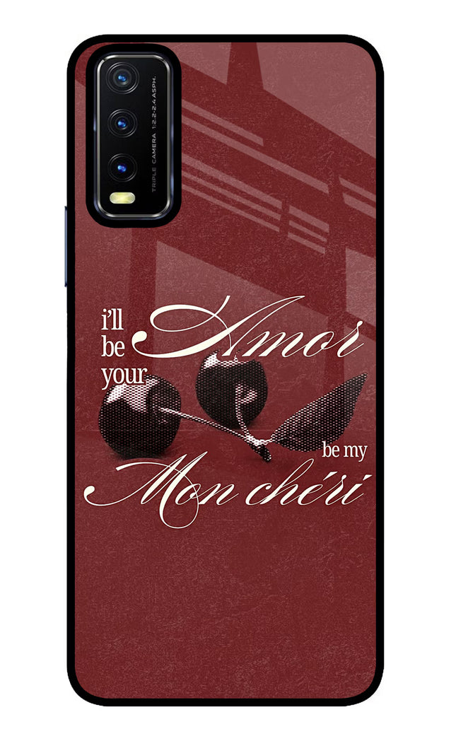 Velvet Cherry Vivo Y20/Y20i Glass Case