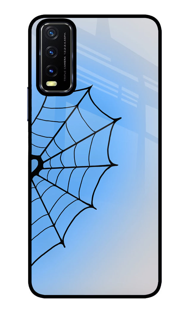 Blue Web Vivo Y20/Y20i Glass Case
