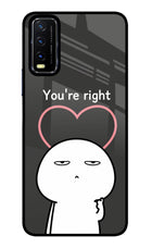 You're Right Vivo Y20/Y20i Glass Case