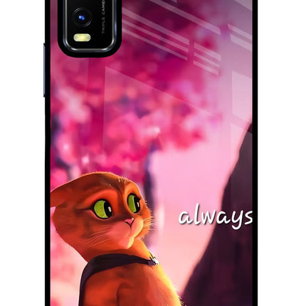 Always Cat Vivo Y20/Y20i Glass Case