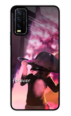 Forever Cat Vivo Y20/Y20i Glass Case