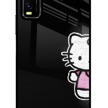 Kitty Charm Vivo Y20/Y20i Glass Case