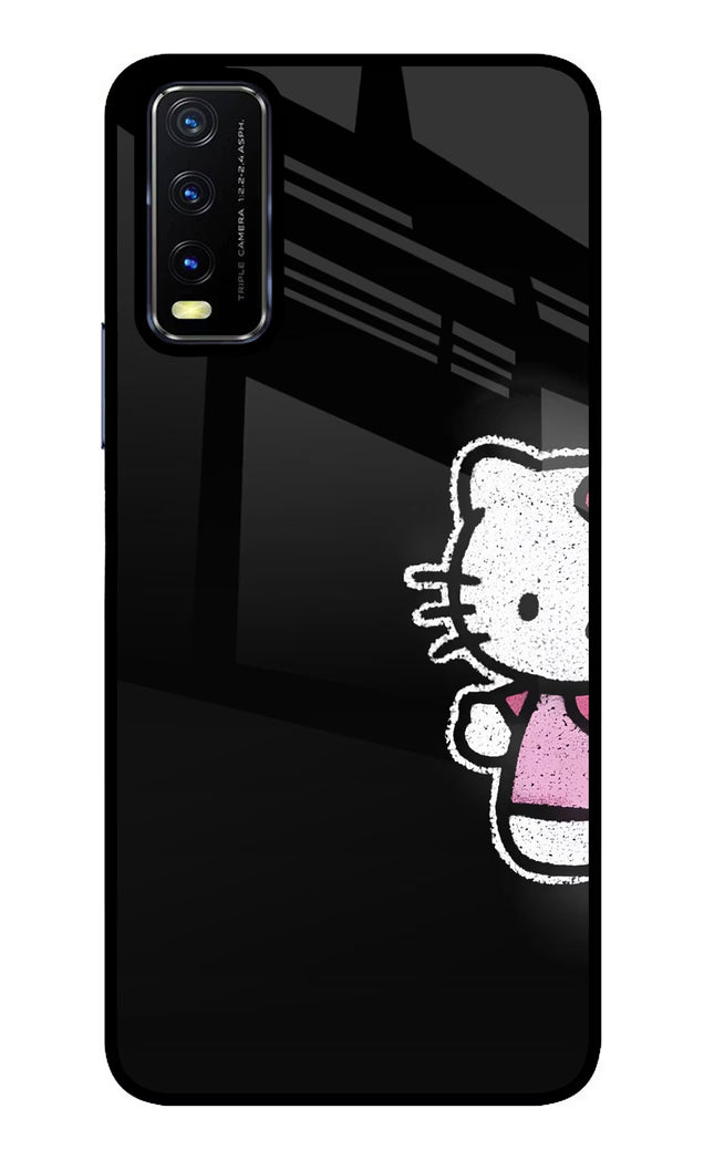 Kitty Charm Vivo Y20/Y20i Glass Case