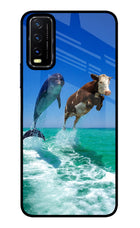 Dolphin vs Cow Vivo Y20/Y20i Glass Case