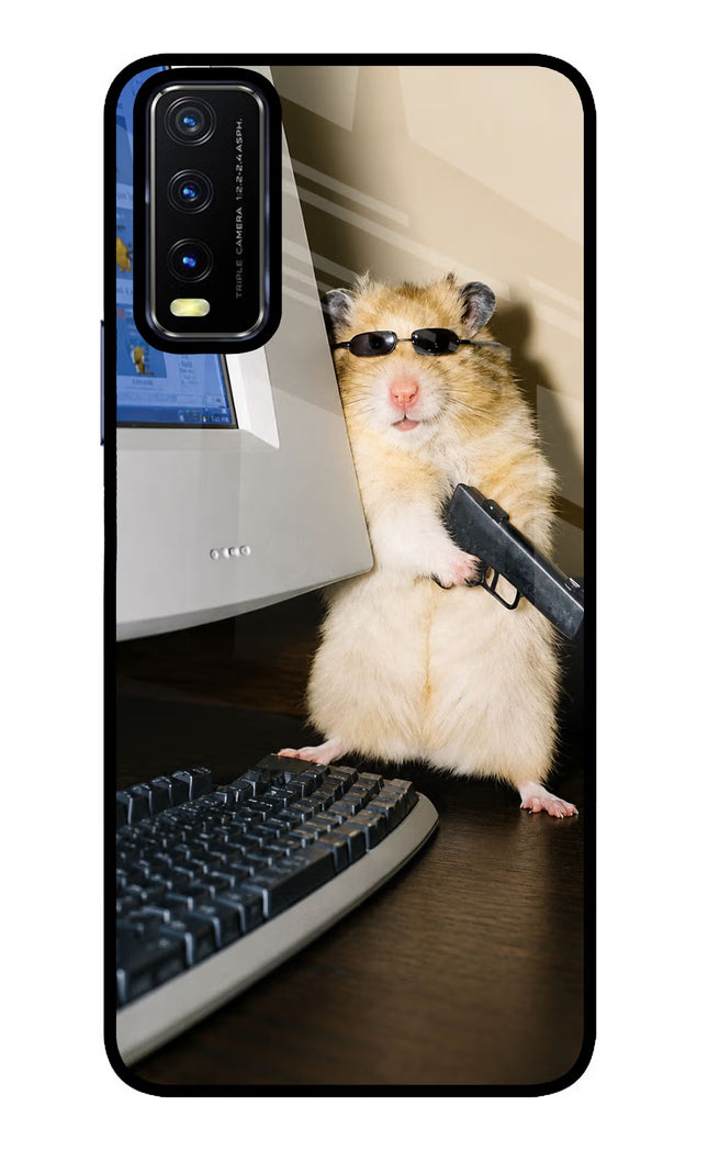 Hacker Hamster Vivo Y20/Y20i Glass Case