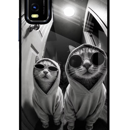 Hood Cats Vivo Y20/Y20i Glass Case