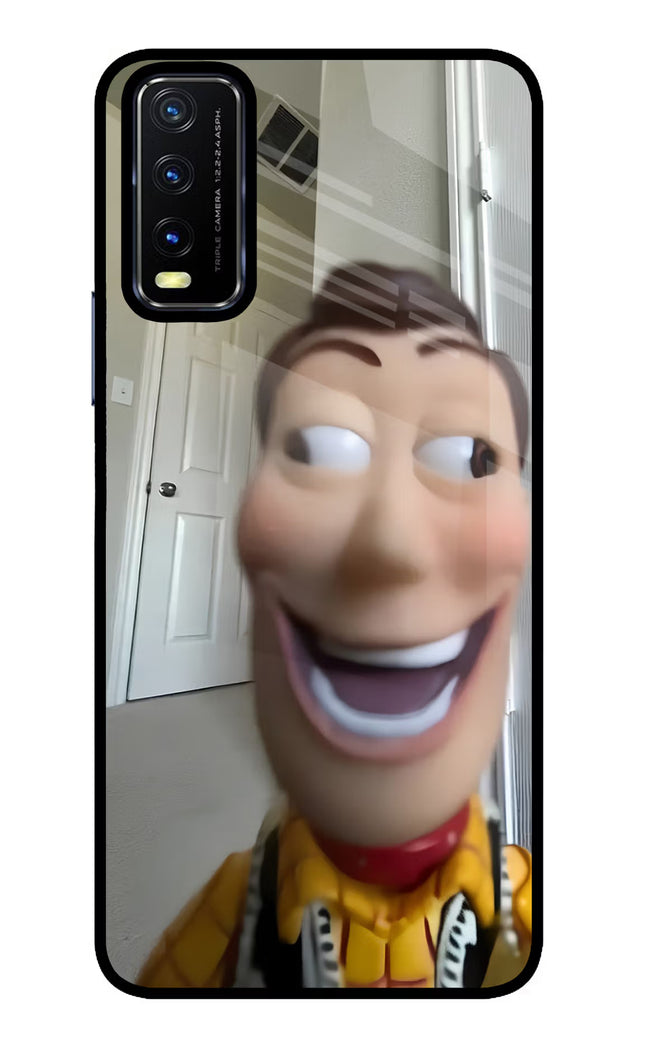 Side Eye Woody Vivo Y20/Y20i Glass Case