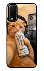 Gamer Cat Energy Vivo Y20/Y20i Glass Case