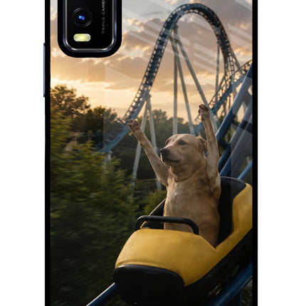 Rollercoaster Dog Vivo Y20/Y20i Glass Case