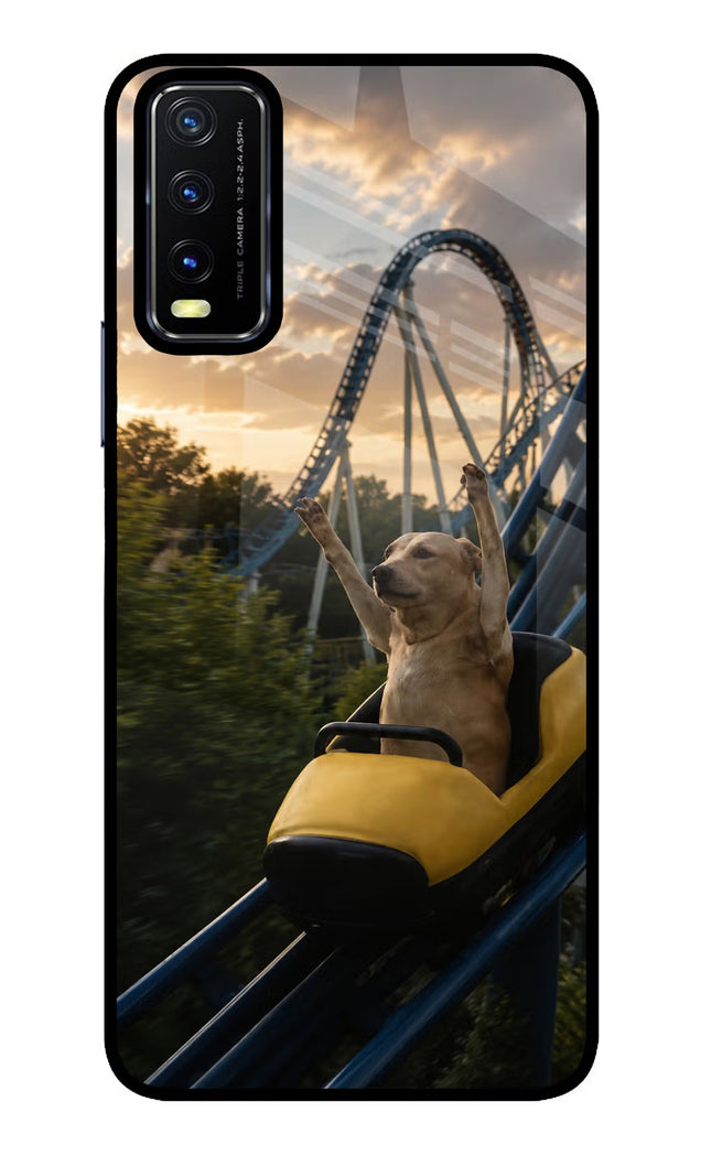 Rollercoaster Dog Vivo Y20/Y20i Glass Case