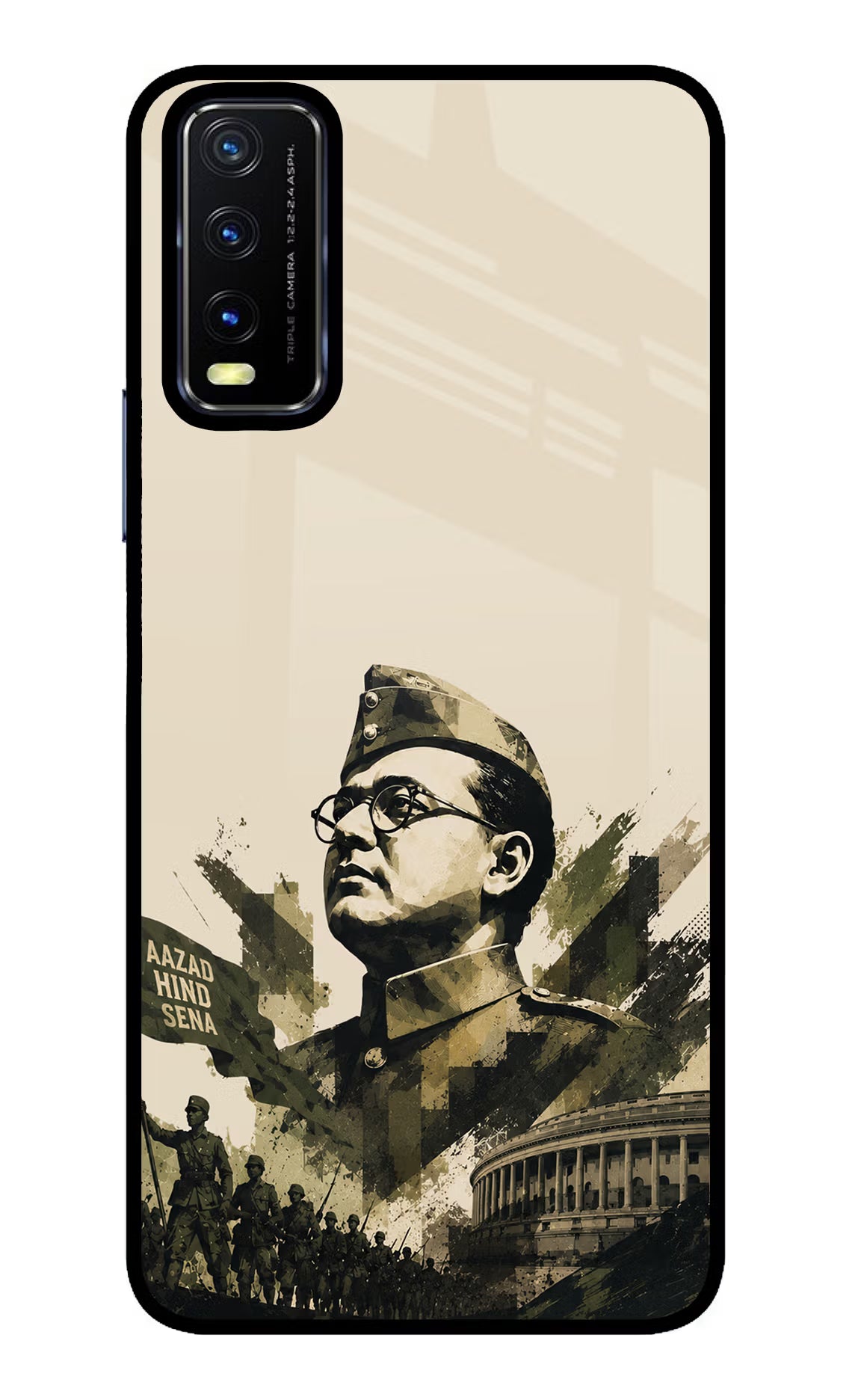 Netaji Rising Vivo Y20/Y20i Glass Case