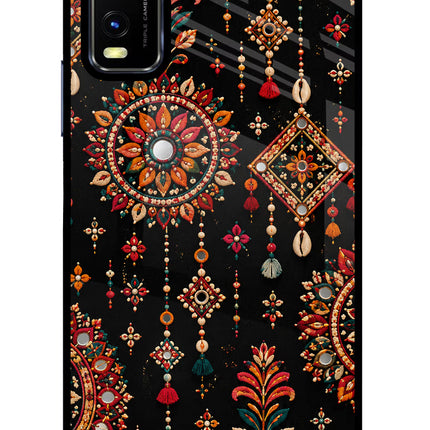 Boho Noir Vivo Y20/Y20i Glass Case