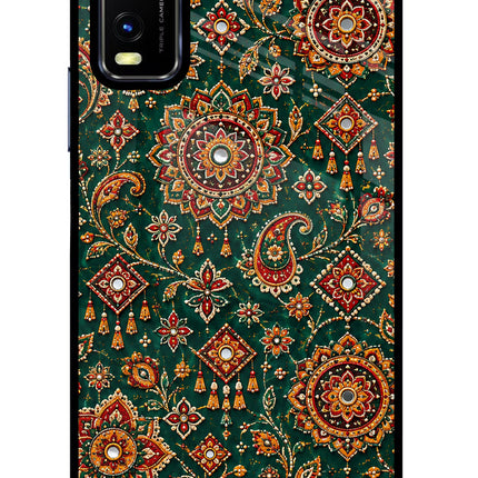 Green Pataka Vivo Y20/Y20i Glass Case